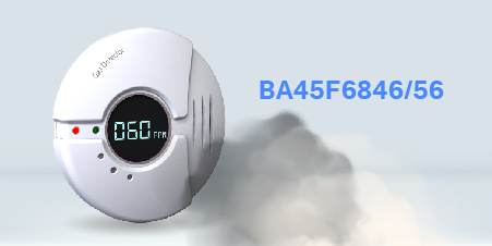 HOLTEK 新推出 LCD 升压型 BA45F6846/56 CO/燃气探测器 MCU