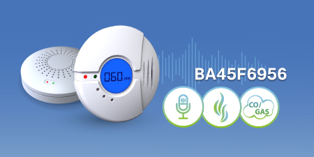 HOLTEK 新推出BA45F6956复合型感烟与CO/燃气探测器MCU